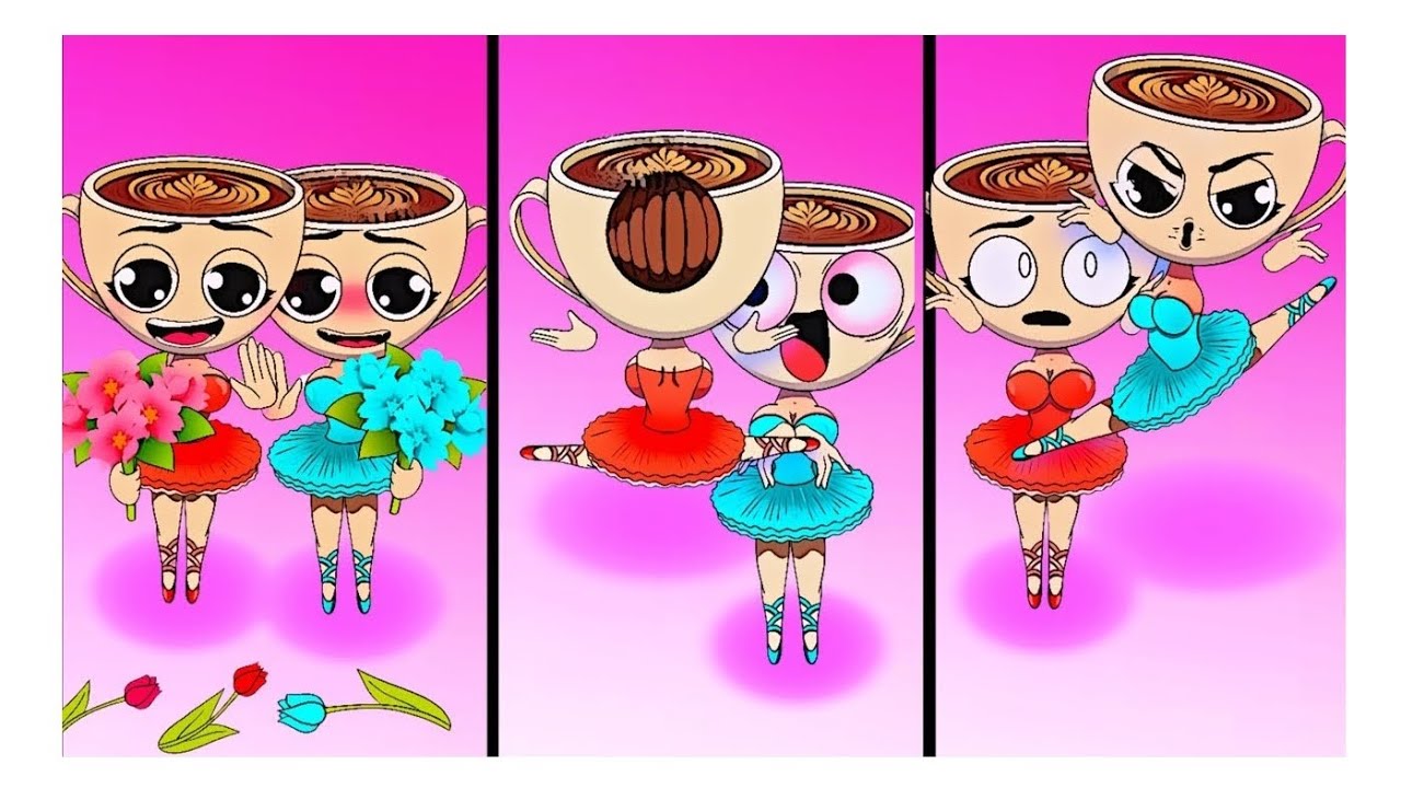 Sprunkii & Cappuccina Twins ☕🩰 | Funny Brainroot Ballet Animation (All Phases!)