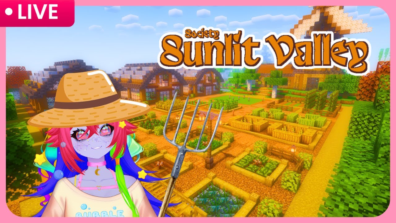 【MINECRAFT】 Society: Sunlit Valley | Stardew in Minecraft!【Trillestial】