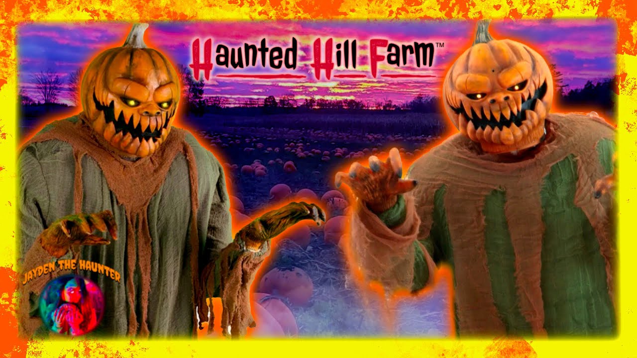 🎃 РАСПАКОВКА И УСТАНОВКА Haunted Hill Farm 2023 Jack O Lunger от Tekky Animatronic Halloween Prop 👻