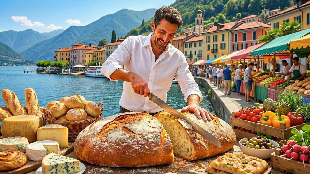 Morning Market in Italy 🇮🇹 | Authentic Bio Farmers Market & City Walk 4K