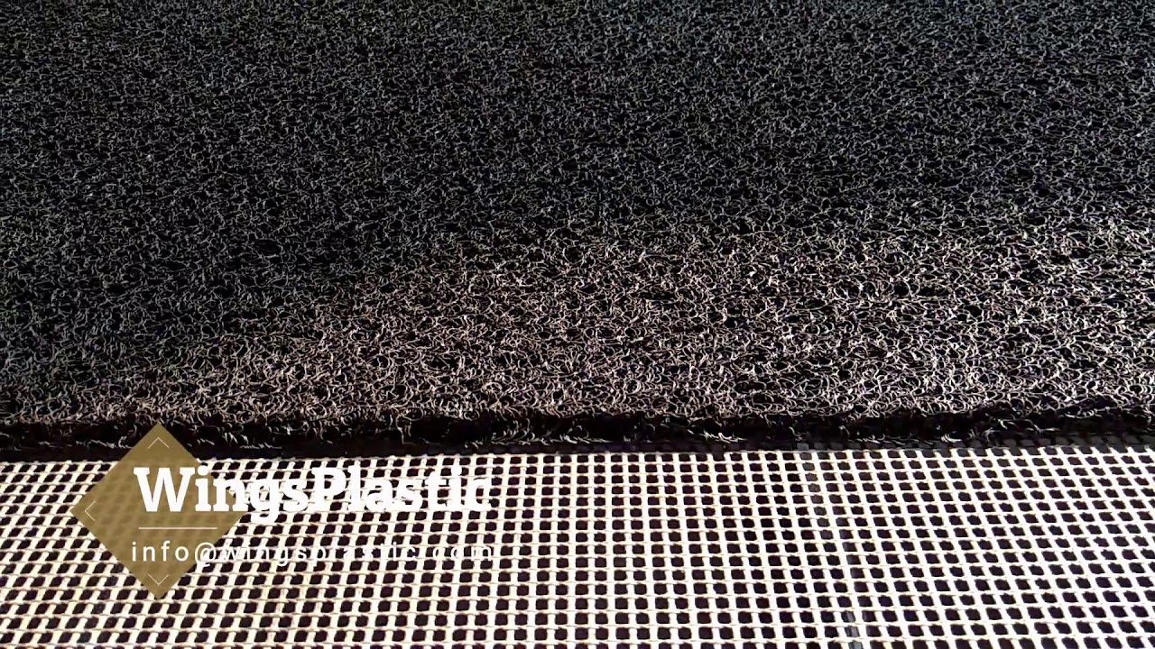 PVC Coil Car Mat Production Line / PVC Floor Loop Cushion Mat Making Machine