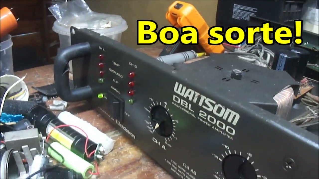 Defeito e conserto Amplificador Ciclotron DBL 2000