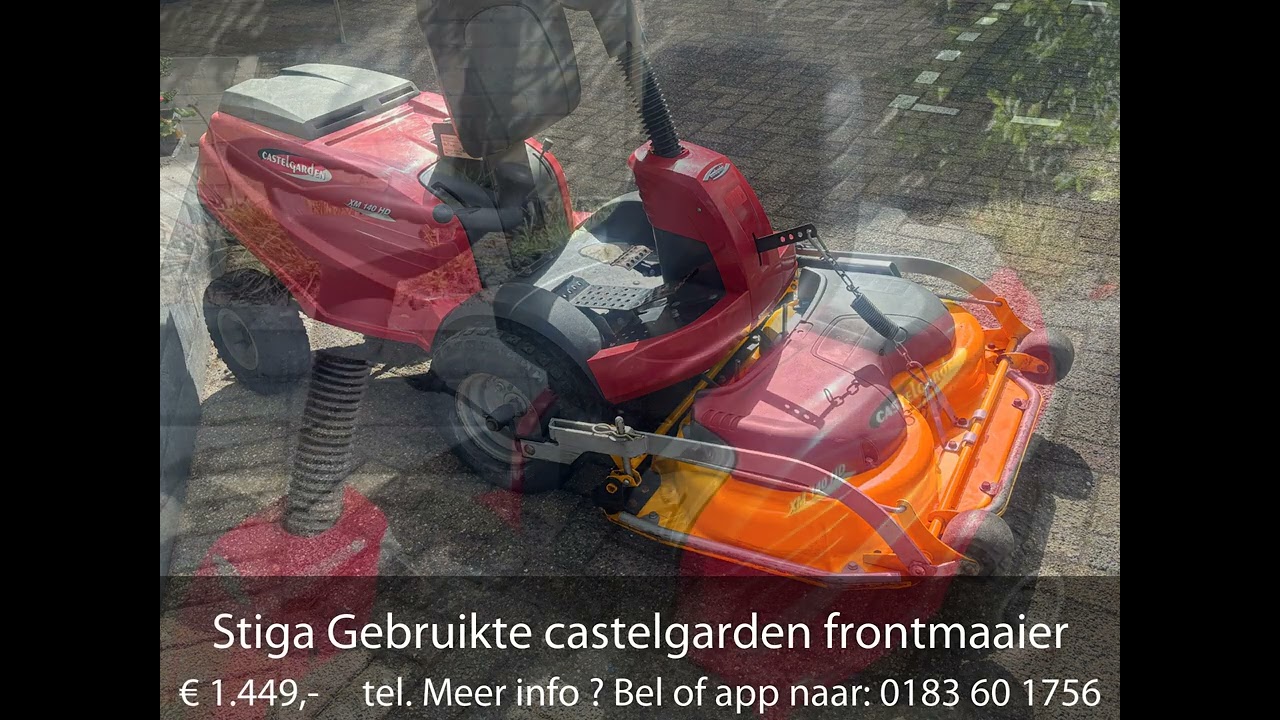 Stiga Gebruikte castelgarden frontmaaier hydrost.
