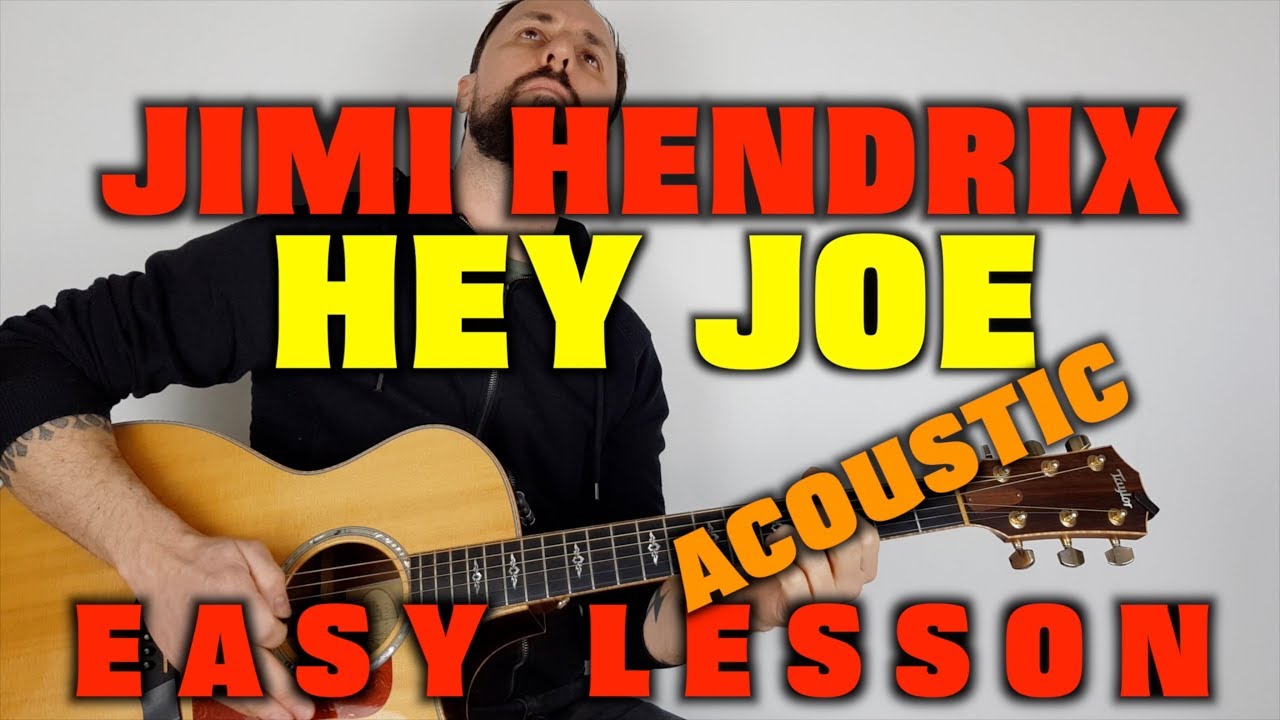 Урок игры на акустической гитаре Джими Хендрикса Hey Joe