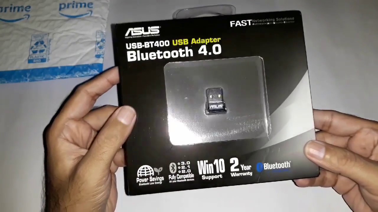 Asus Bluetooth Adapter for Computers USB-BT400 - QUICK UNBOXING