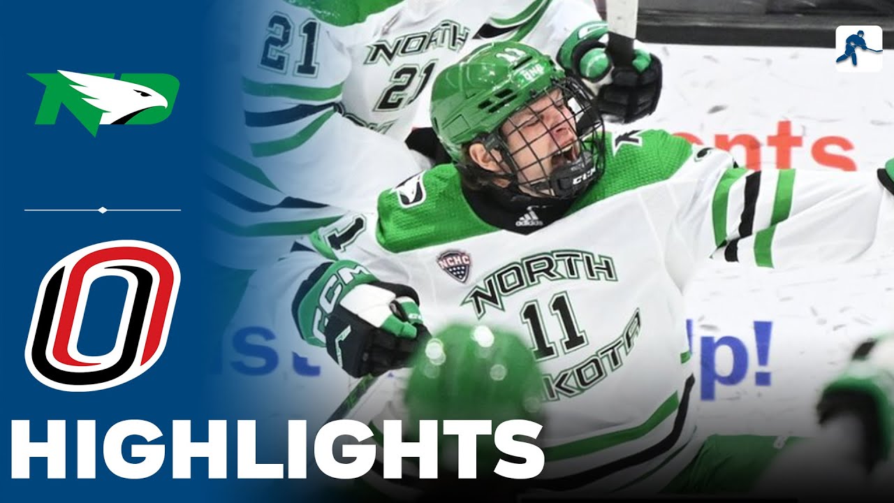 North Dakota vs Omaha | NCAA College Hockey | Highlights - January 13, 2024