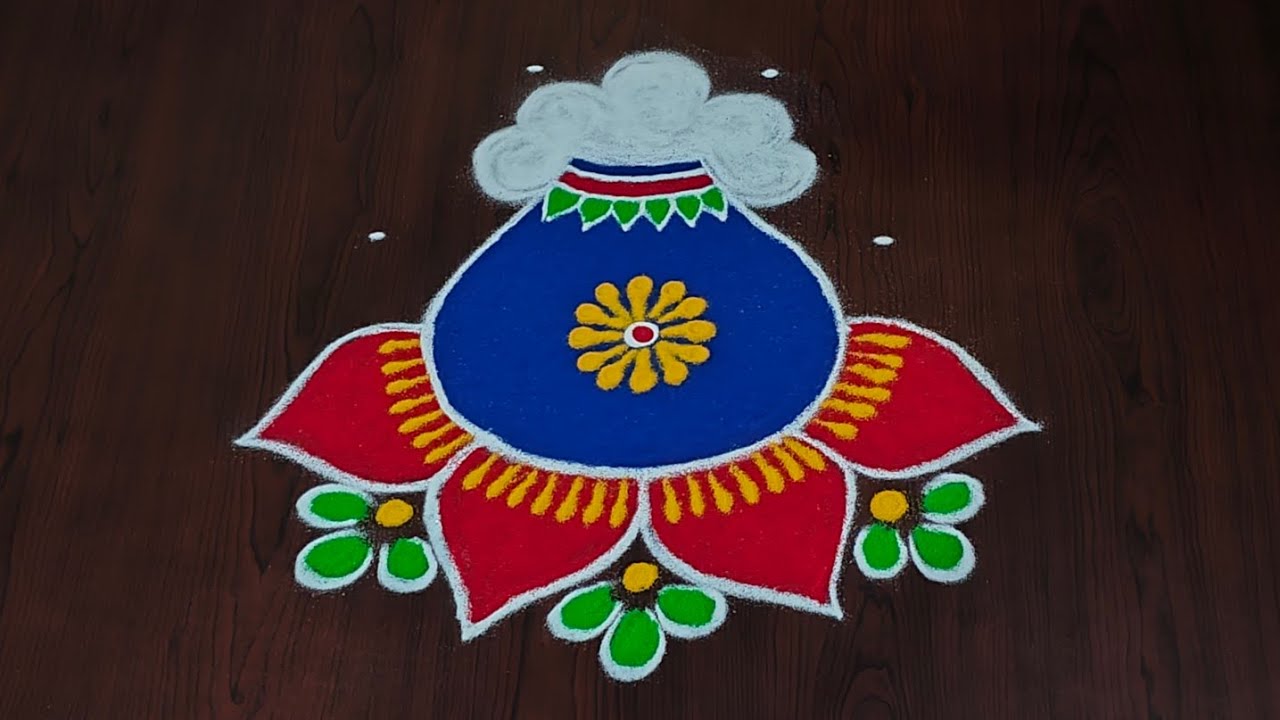 5×3dots pongal special rangoli|bhogi kundala muggulu|bhogi kolams#sankranti muggulu#Rang Kaa Rangoli