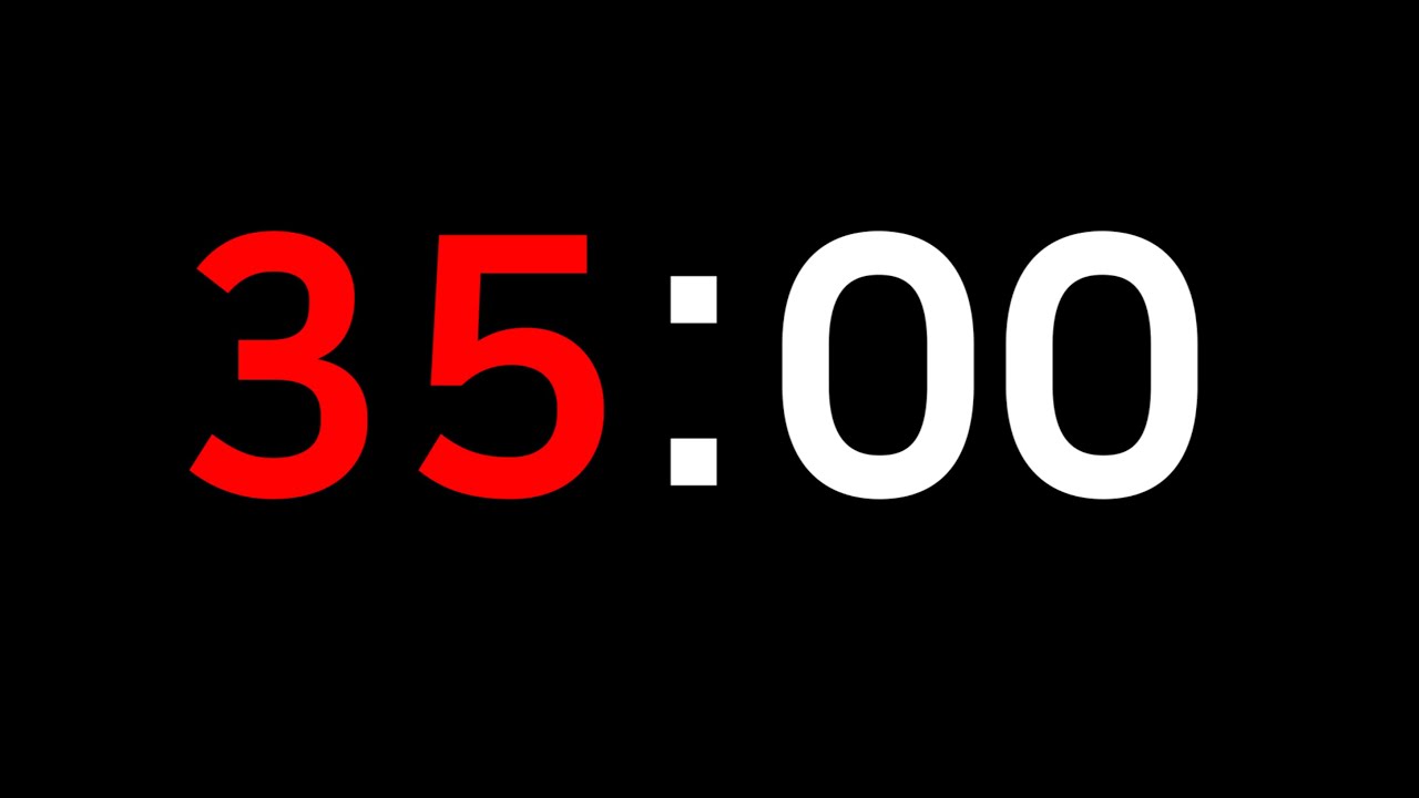 35-Minute Study Timer (Countdown + Progress Bar)