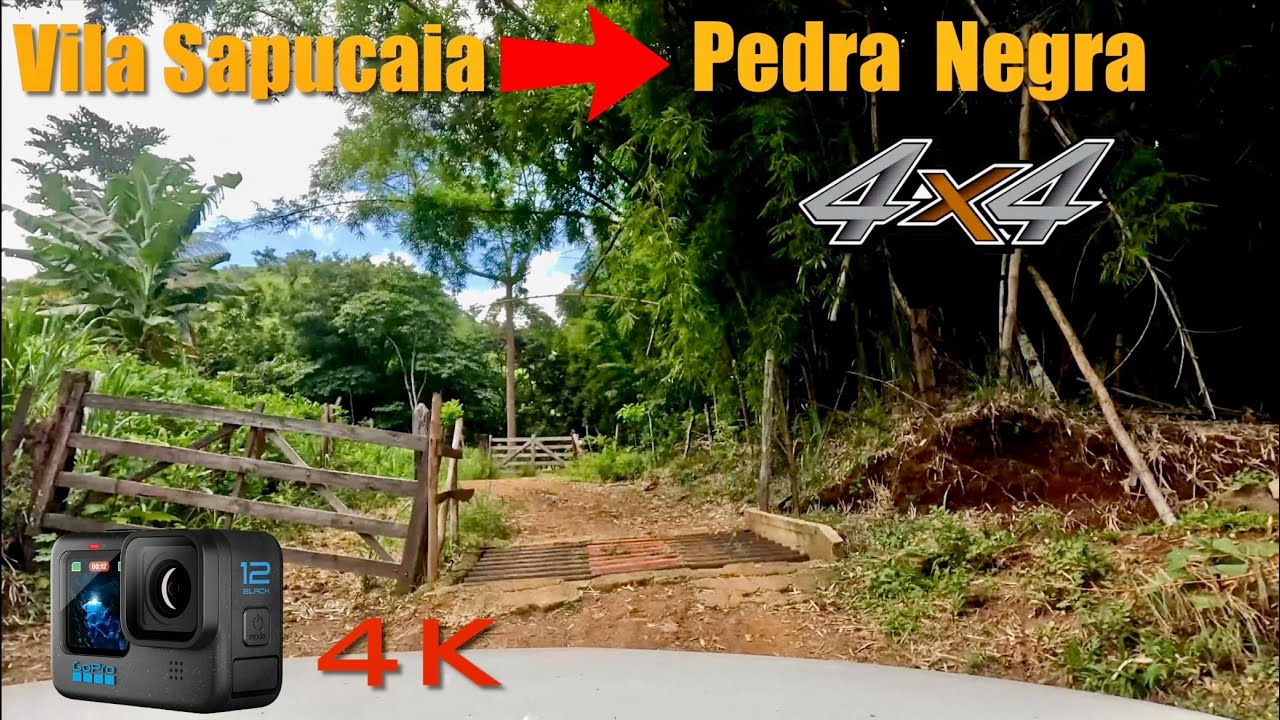 Da Vila Sapucaia (Laranjal, MG), até a Pedra Negra (Palma), em tempo real. Imagens com GoPro Hero 12