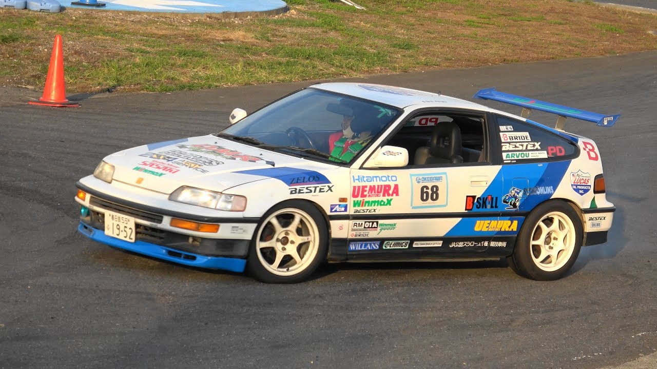 【4K】HONDA CRX EF8～桶川スポーツランド ジムカーナ第4戦