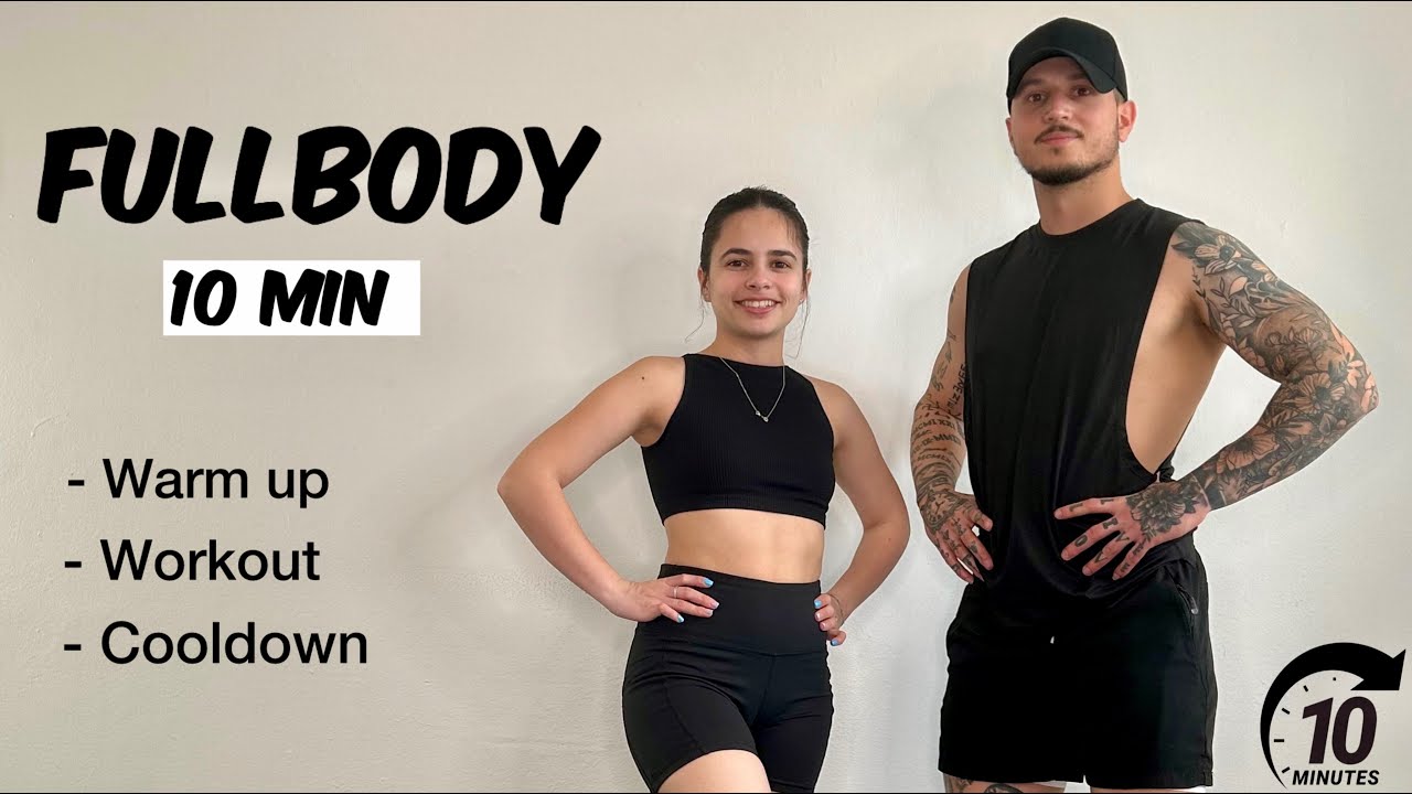 Entrenamiento de 10 minutos Para todo el Cuerpo |  Calentamiento , Entrenamiento y Estiramiento