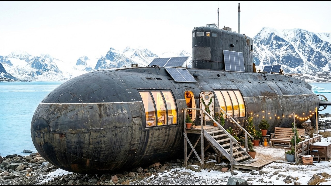 Building a Dream House Inside an Abandoned Kilo-Class Submarine in a Remote Arctic Fjord - ASMR