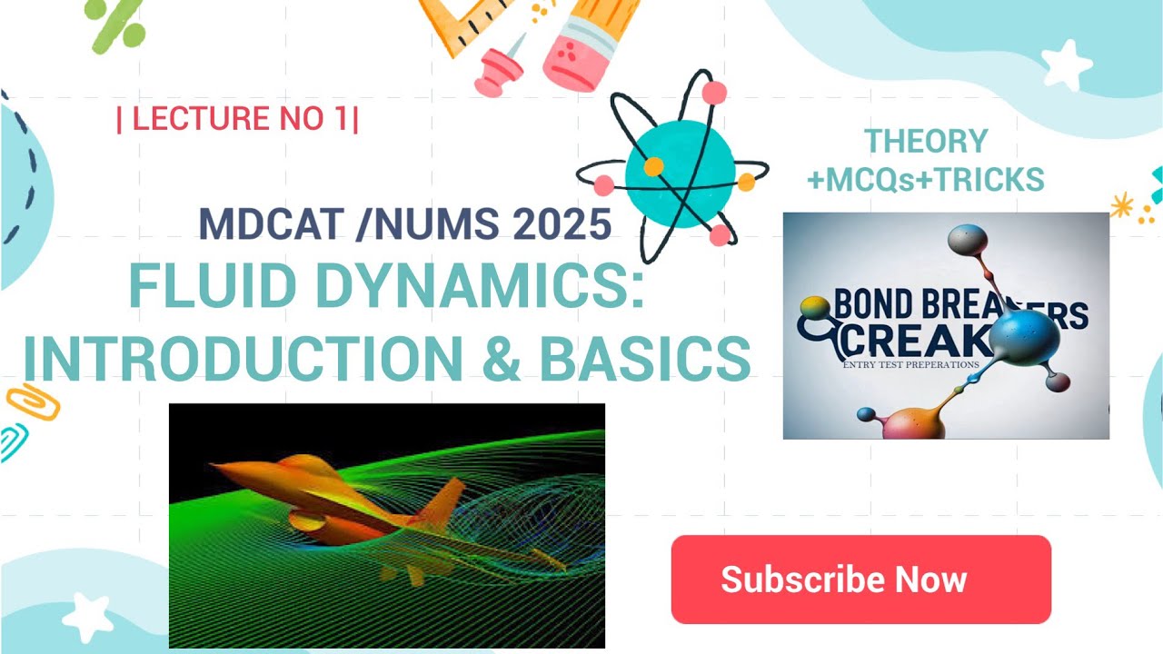 Fluid Dynamics-Mdcat| Lecture 1: Introduction |Concepts | Mdcat Physics|Uhs|Etea|Nums|Mdcat 2025
