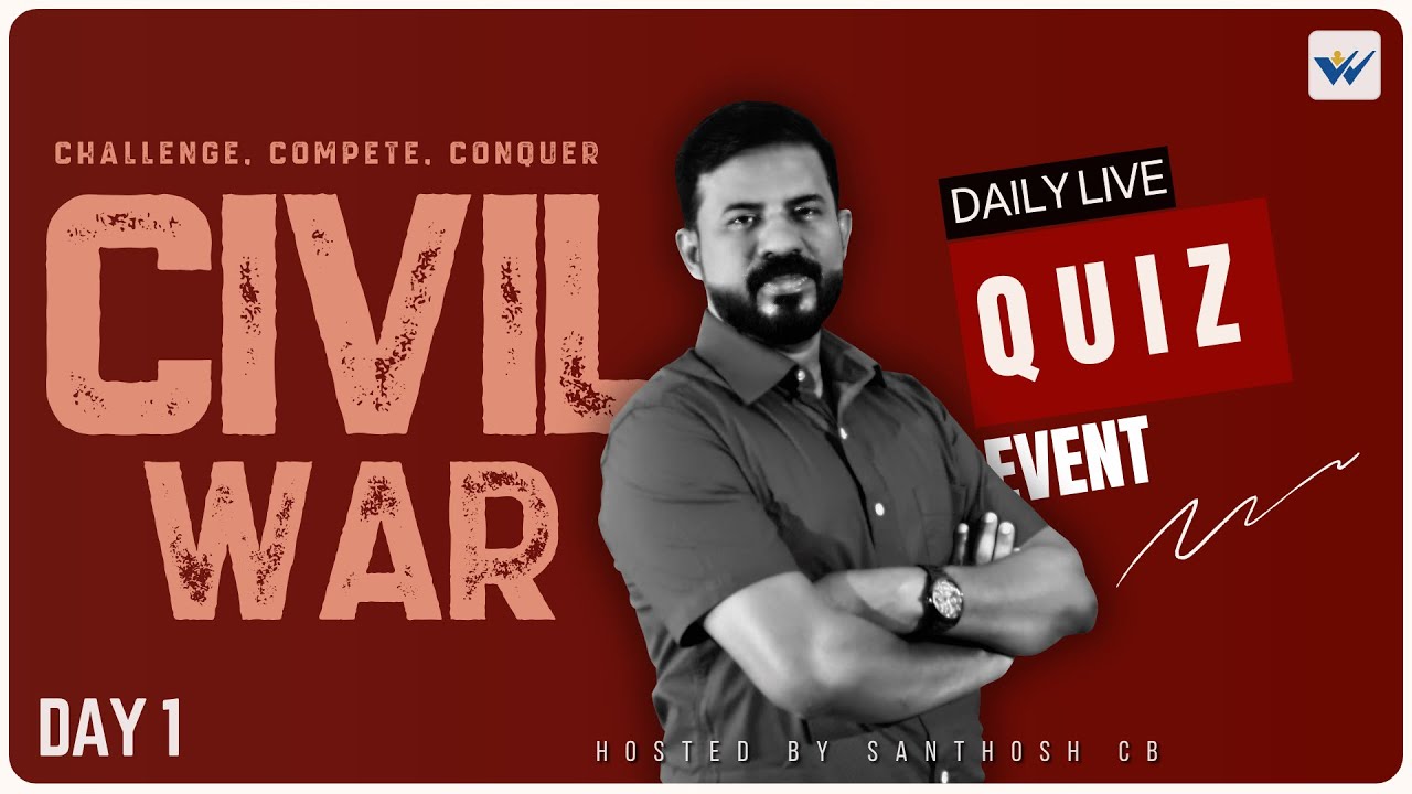 DAY 01 | CIVIL WAR - Live Quiz Event | Civil Engineering KPSC | Santhosh C B | Wincentre