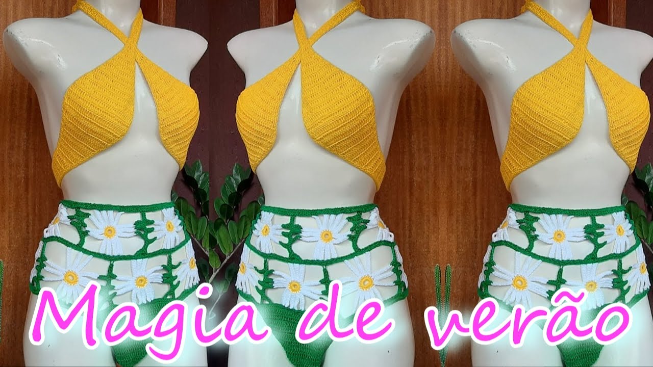 TOP DE CROCHÊ TRANSPASSADO😍💕