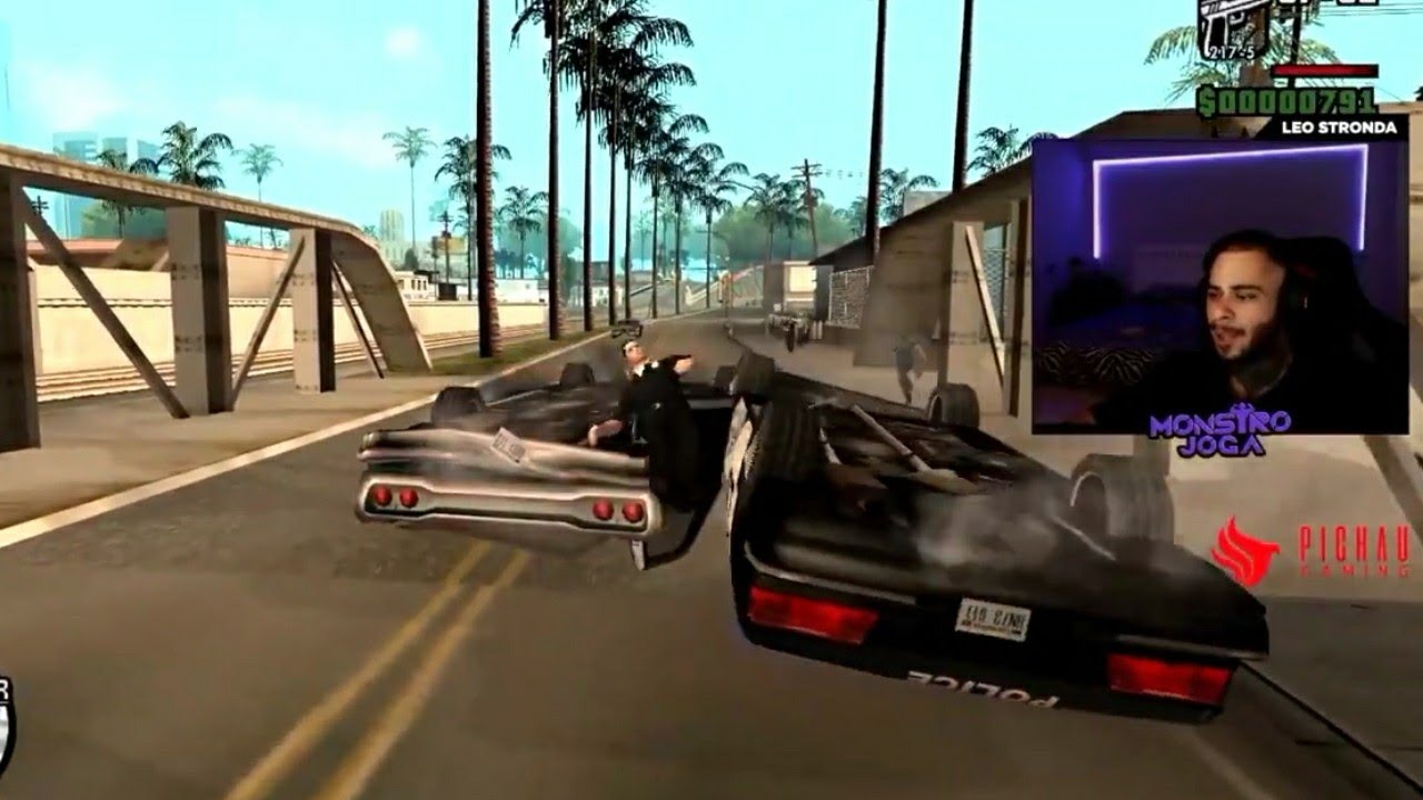 MELHORES MOMENTOS DO LEO STRONDA NO GTA SAN ANDREAS  PARTE 3