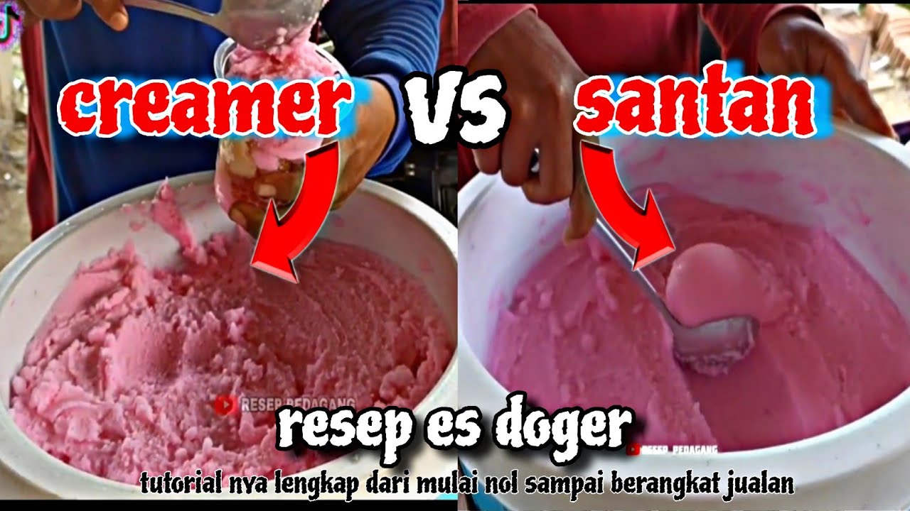 2 RESEP ES DOGER ASLI DARI PEDAGANG ‼️ hasil lembut & pulen
