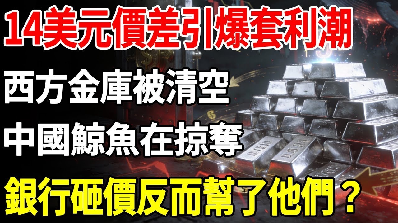 14美元價差引爆套利潮，西方金庫被清空，中國鯨魚在掠奪，銀行砸價反而幫了他們？#白銀#現貨價格#投資#美元#銀行#經濟學#金融#理財#晚年生活#晚年幸福#退休#退休生活#養老