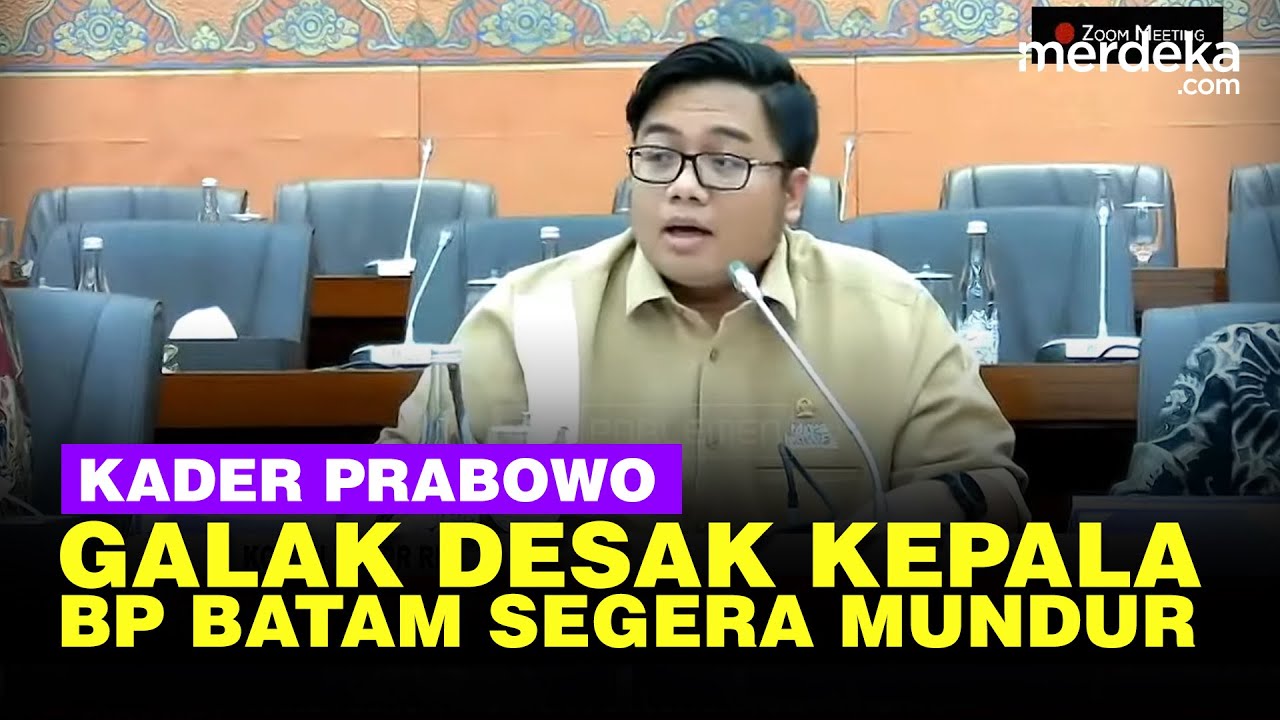 Galak Kader Prabowo di DPR, Semprot Kepala BP Batam Mundur Karena Mangkir Rapat