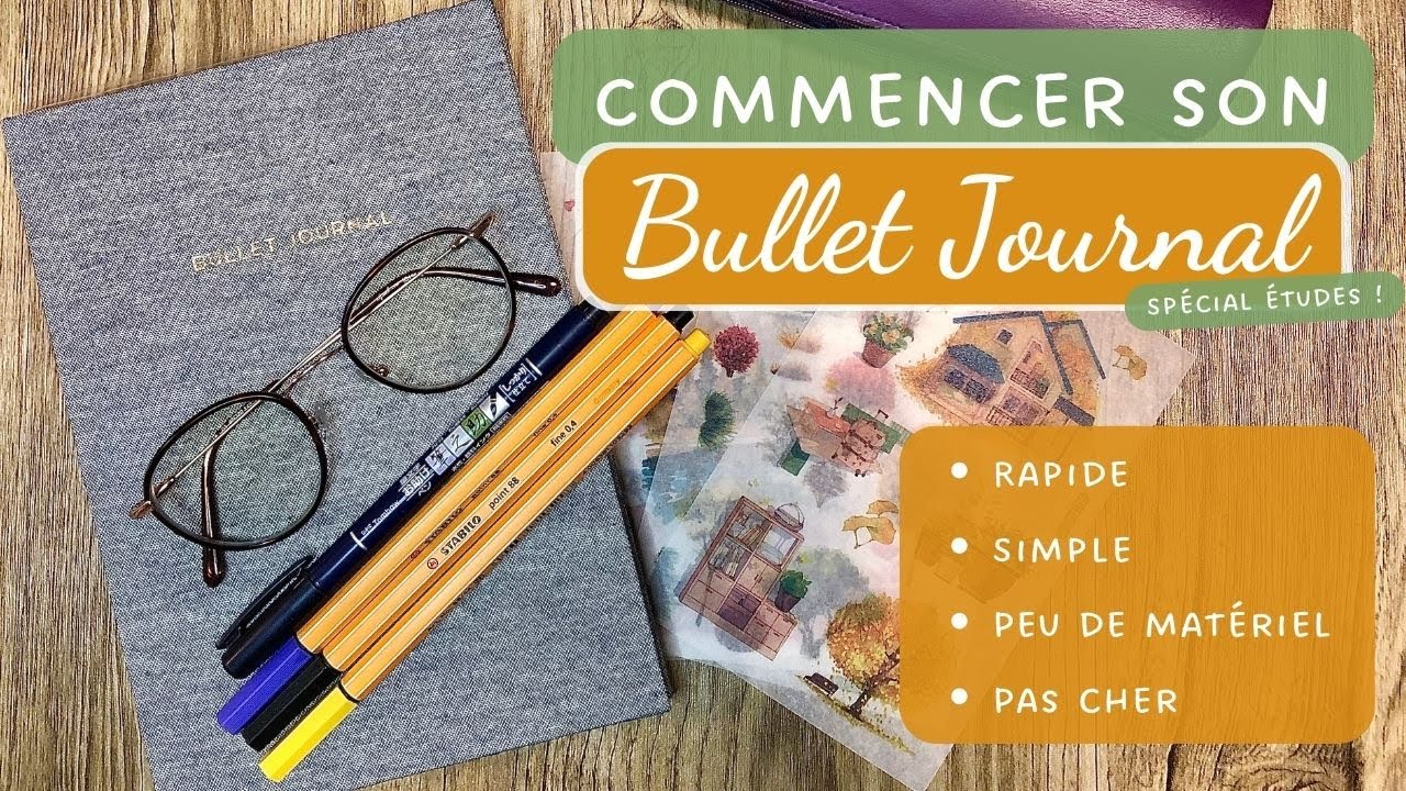 Bullet Journal Étudiant : Facile, Rapide et Minimaliste | PLAN WITH ME