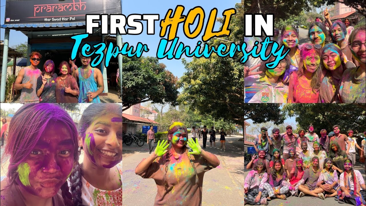 My First Holi at Tezpur University 2026 🌈 | Hostel Holi Vlog