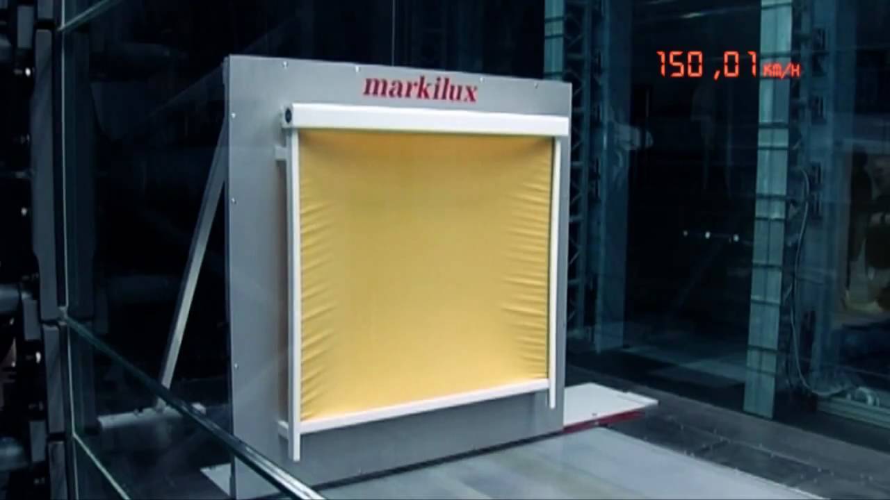 Windkanal-Test: markilux 620 zip - frontale Anströmung