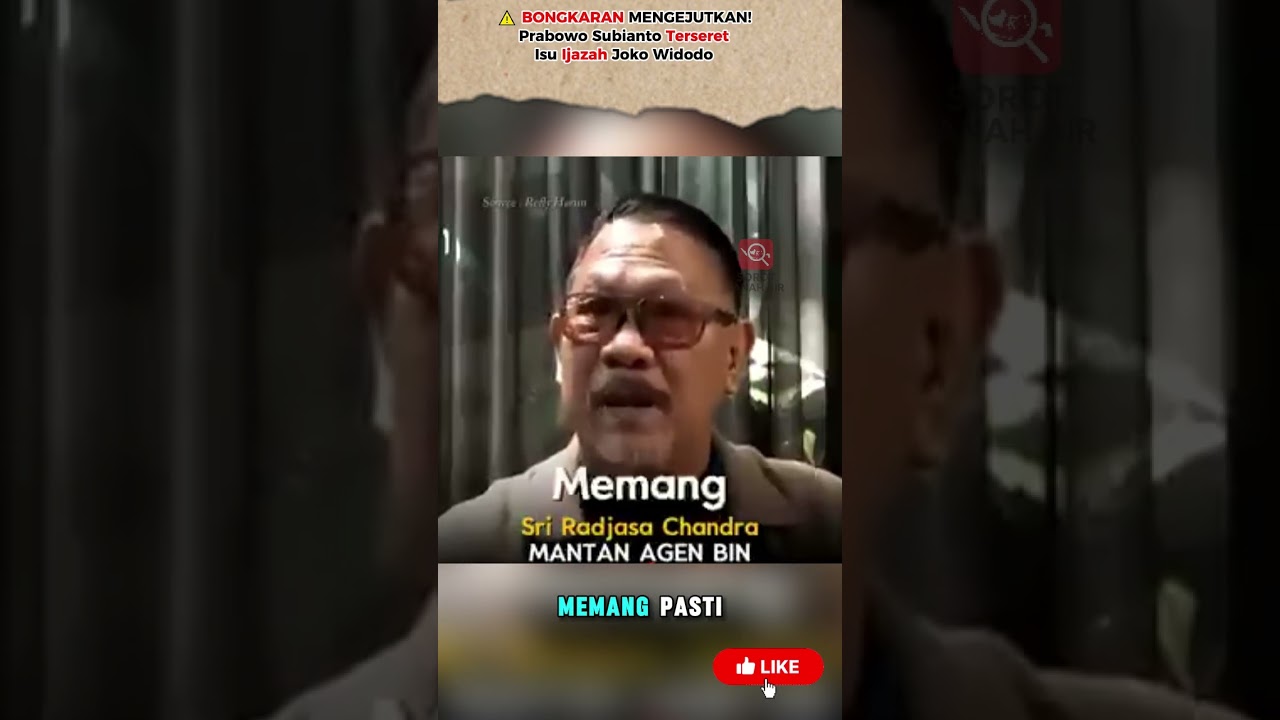 Pernyataan Eks BIN Seret Prabowo  dalam Isu Besar Joko Widodo! |  #jokowi #prabowo #kasusijazah