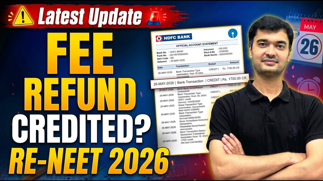 NEET 2026 Refund Credited? | NTA Big Update | NEET UG 2026 Fee Refund | NEET 2026 Fee Refund Process