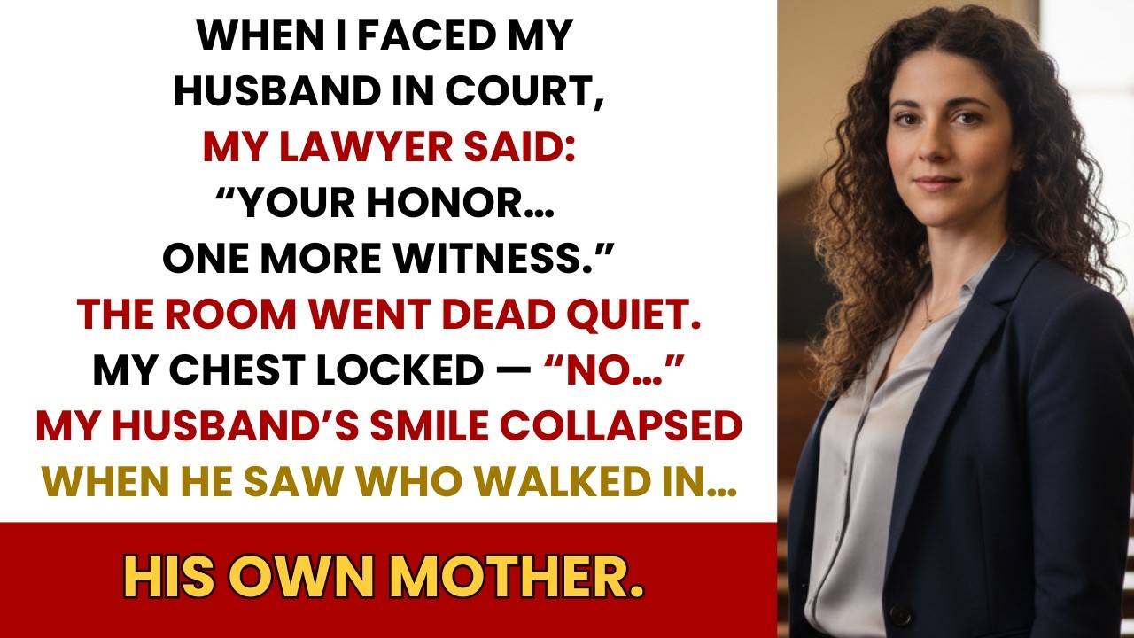 My Lawyer Said “One More Witness”—My Husband Went White When His Mother Took the Stand