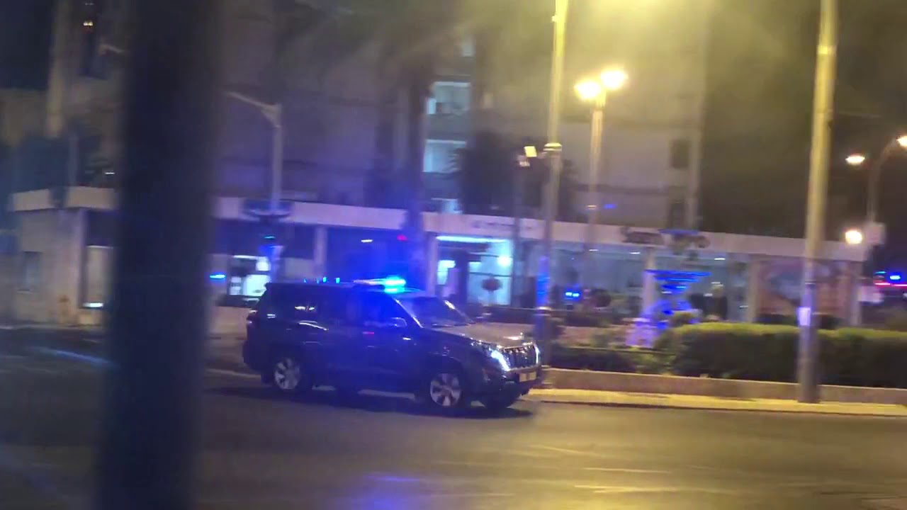 Israel Prime Minister Convoy Responding