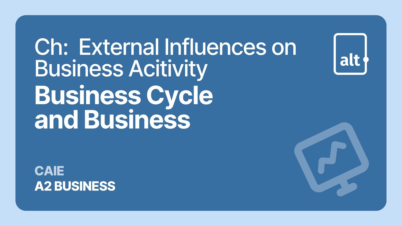 Business Cycle & Business Decision | External Influence on Business Activity | A Level Business 9609