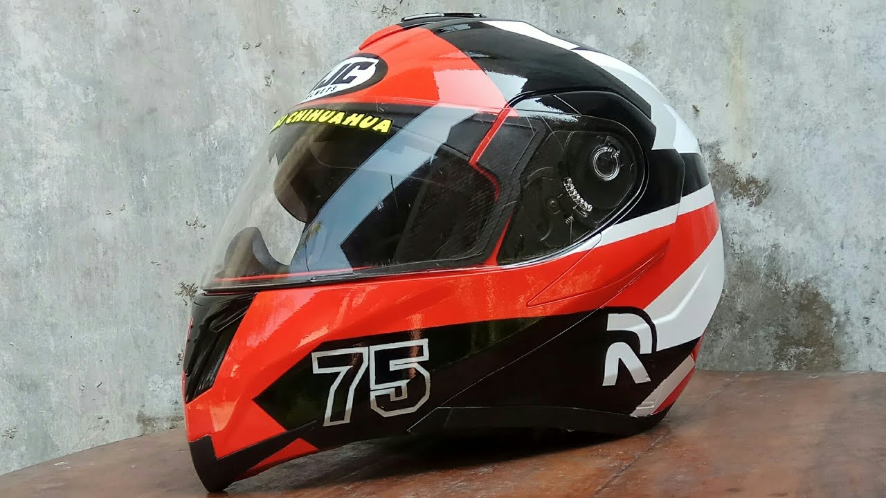Repaint Helm Full Face KYT RRX Modular ala HJC RPHA 01 R Albert Arenas