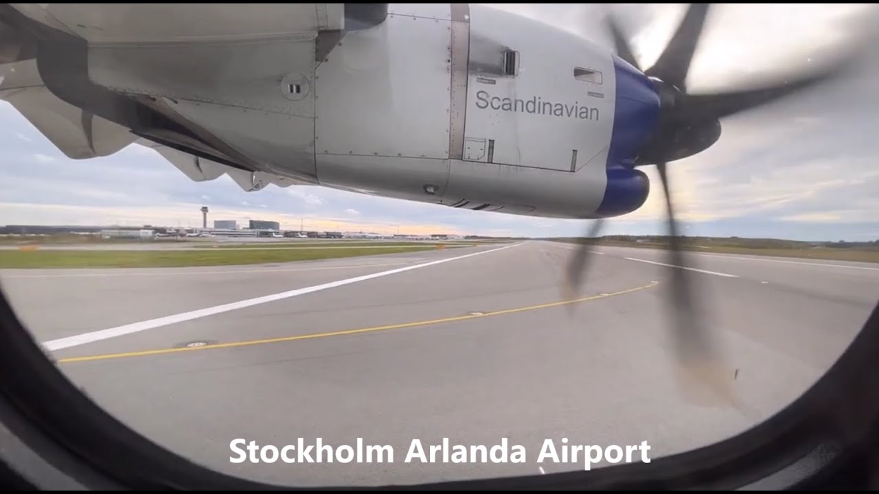 Flyger från Stockholm till Halmstad med SAS
