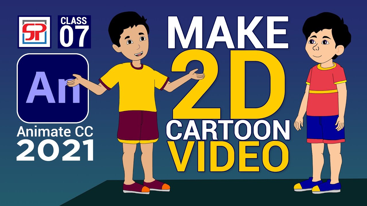 Adobe Animate CC 2021: Make cartoon video | Adobe Flash Tutorial | 2D Animation | Hindi Tutorial