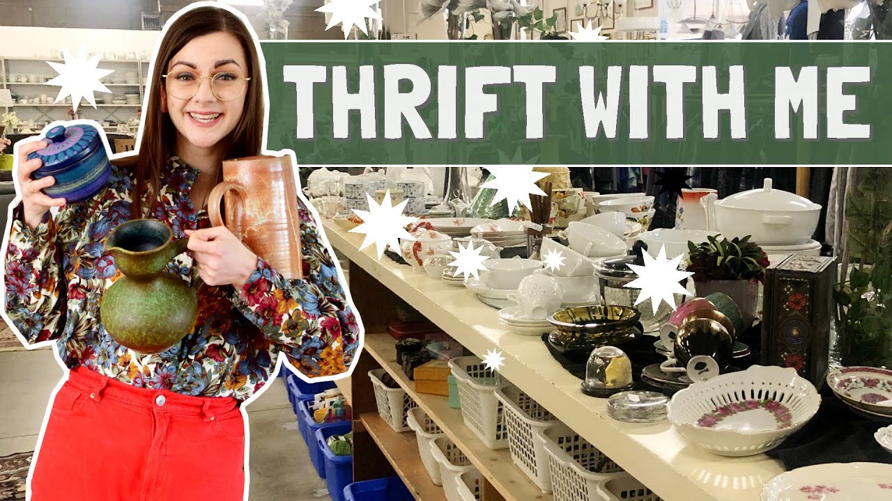 Thrift With Me in the NETHERLANDS | Midcentury Home Decor & Clothing Haul!