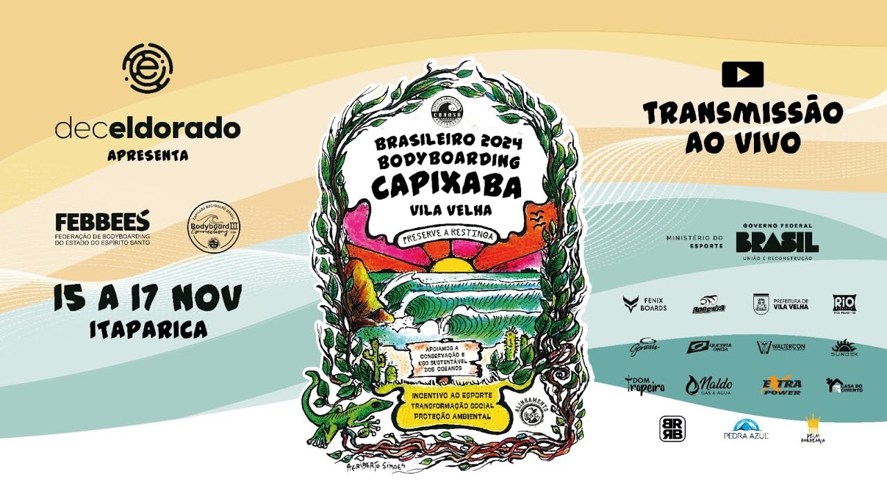 CBRASB AO VIVO! Final  - Itaparica - Última Etapa Circuito BR  OPEN de Bodyboard 2024