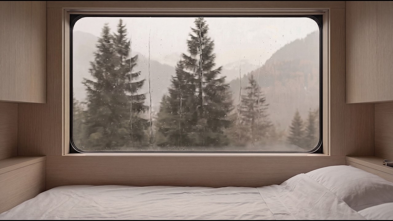 Train Ride Ambience for Deep Sleep, Focus & Relaxation (3 Hours)