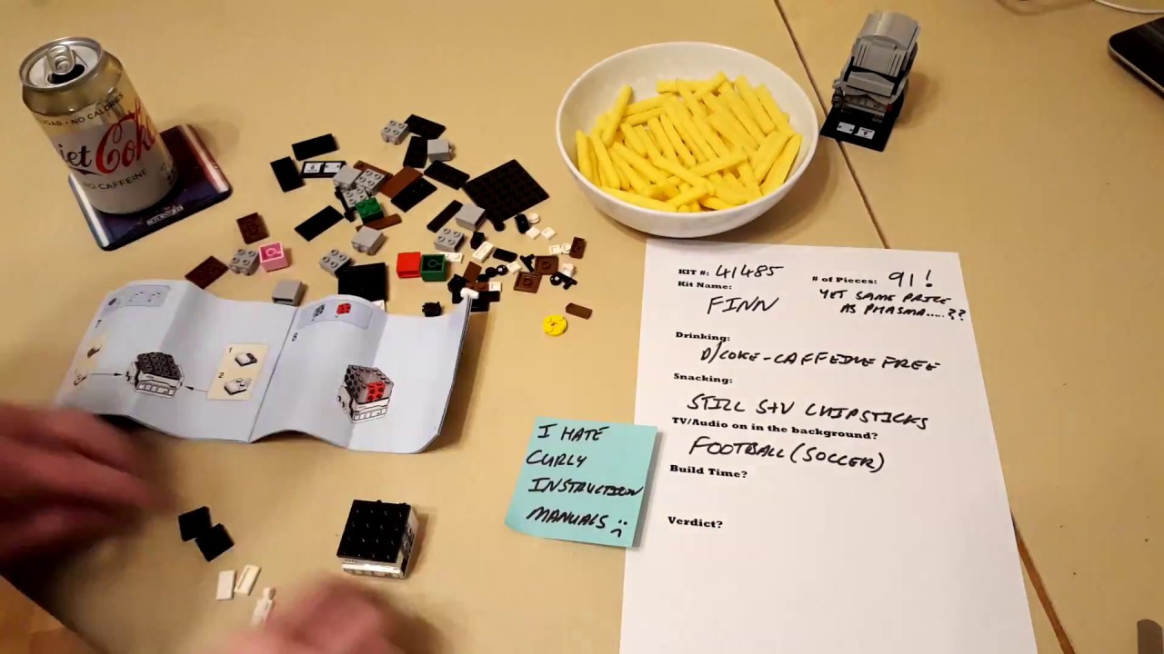 Lego Set 41485 Finn Timelapse Build and Comments