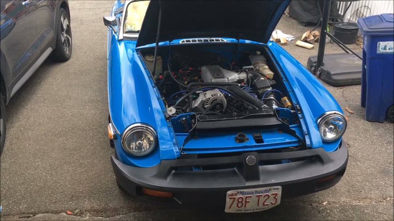 MGB Rover V8 Conversion Running