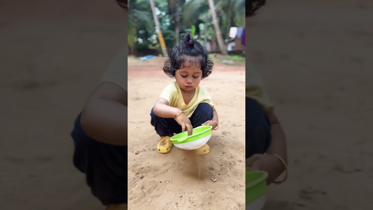 Messy Fun: My Daughter's Mud Adventure! 🌿👧🏽 : play time