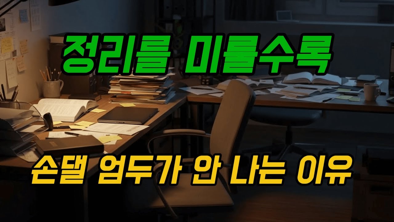 정리를 미룰수록 손댈 엄두가 더 안 나는 이유
