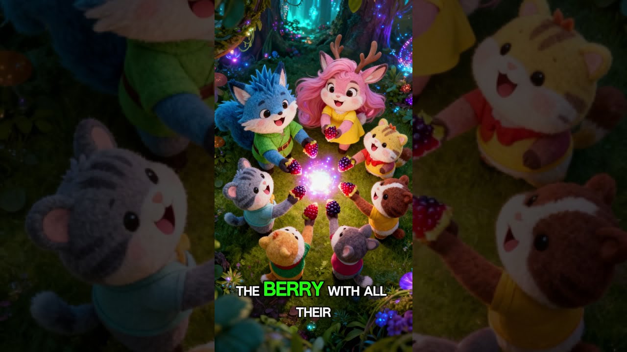 Pip's Glowing Berry | A Cute Animal Bedtime Story | Sharing & Friendship.#bedtimestory #animation