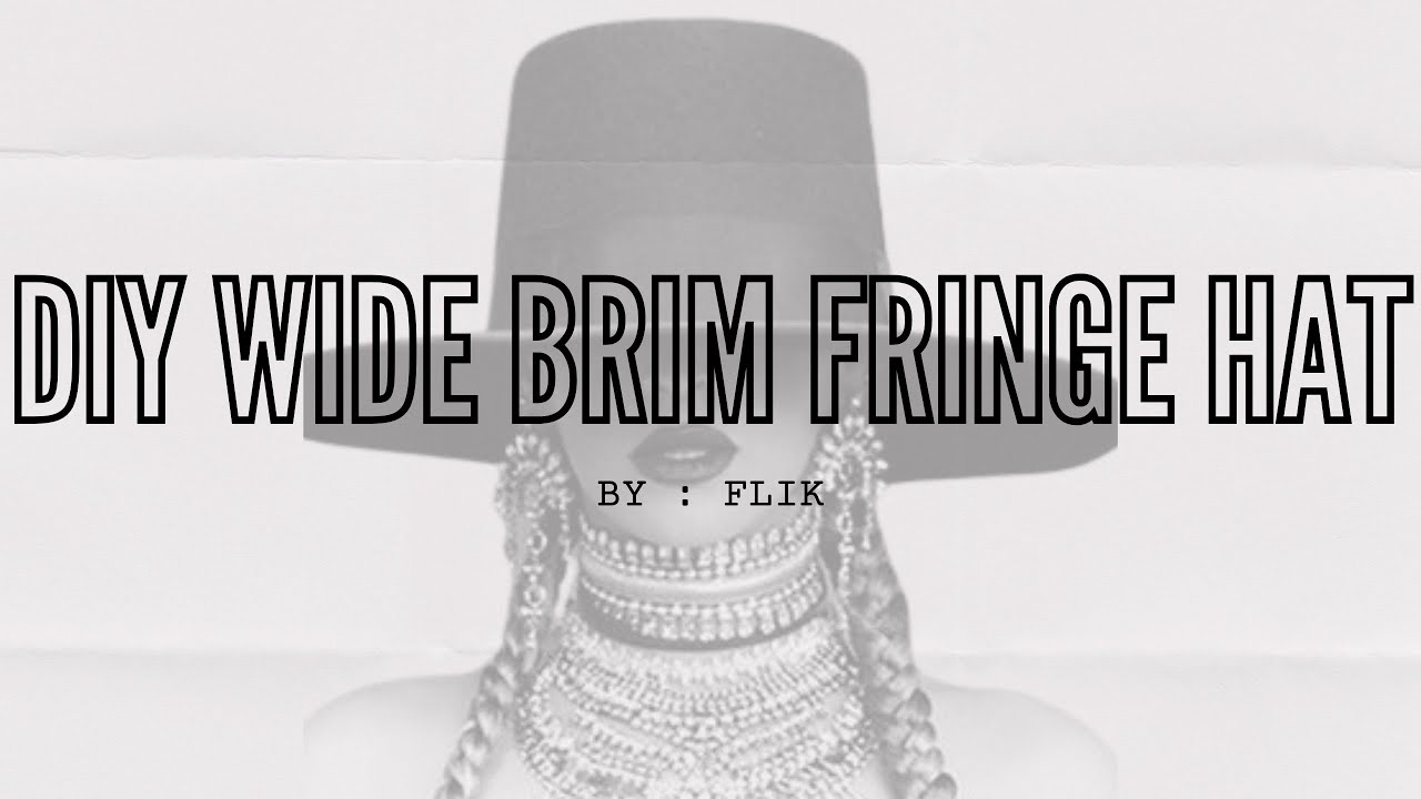 The Perfect Photoshoot Accessory:  DIY FRINGE HAT