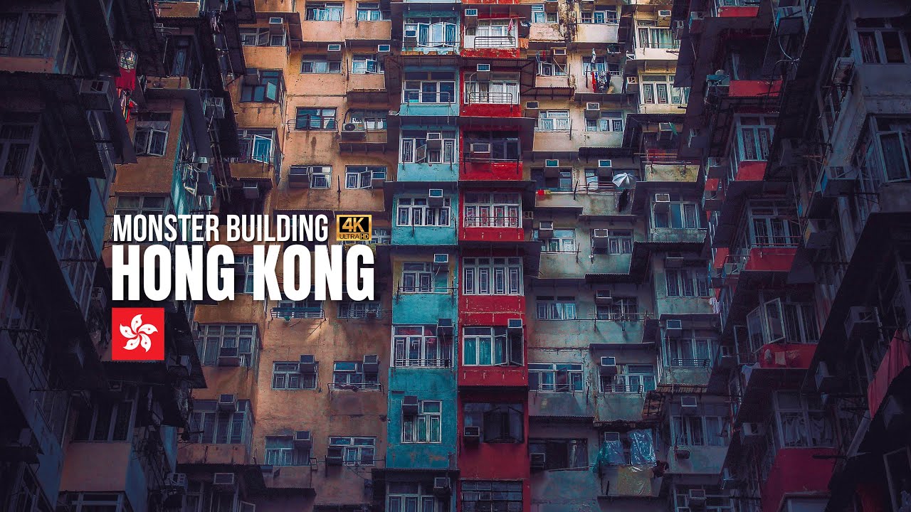 Hong Kong — Monster Building【4K】 | Yick Cheong Building Walking Tour