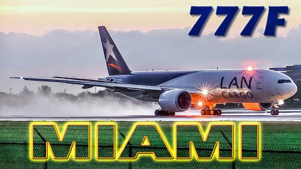 LAN BOEING 777 in action at Miami
