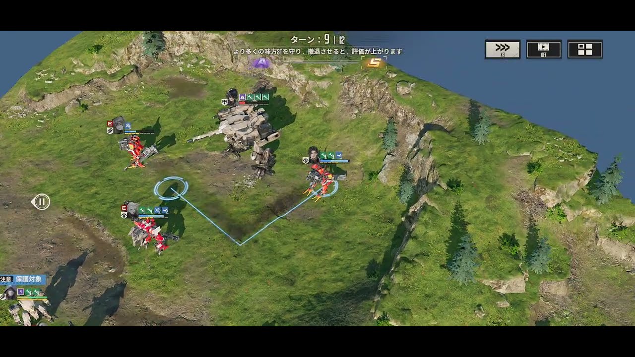 中型【鋼嵐】前線迎撃 黎明の光 中型SS 攻略例 【メタルストーム】