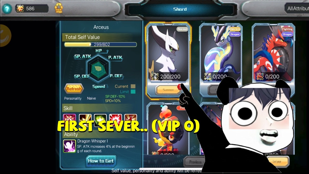 VN•Loei Summon Arceus First Sever New (For Vip 0) | Pokeland Legend