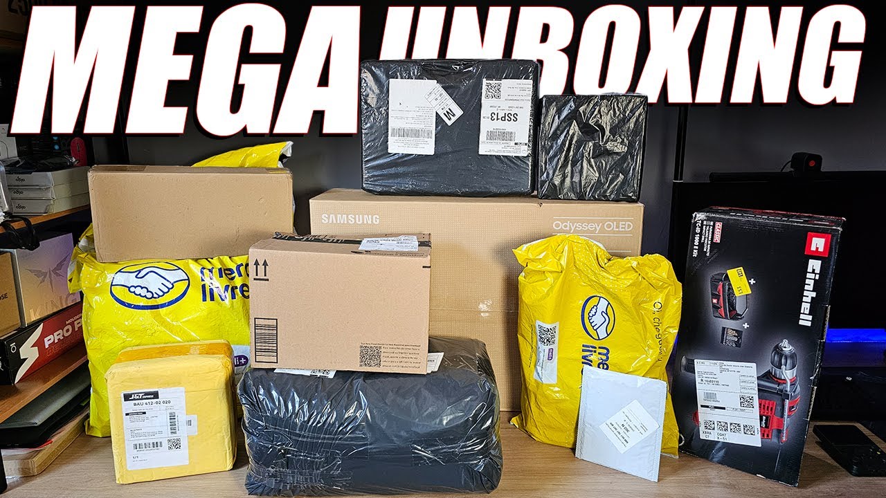 MEGA UNBOXING: Com direito a MONITOR OLED 360HZ! O unboxing mais caro desse canal!