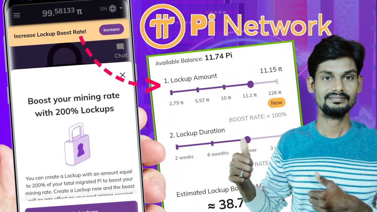 How to Increase Lockup Boost Rate | Pi Coin Lock up Settings | Increase Pi Mining Rate 200%