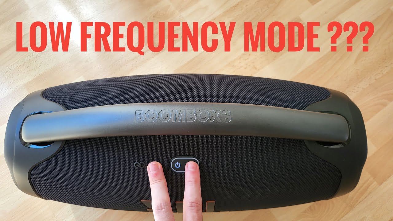 JBL Boombox 3 has LOW FREQUENCY MODE !?